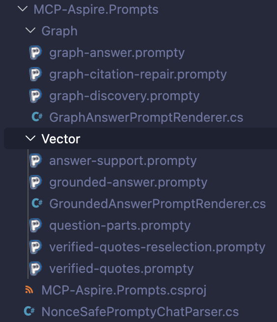 Prompts project structure